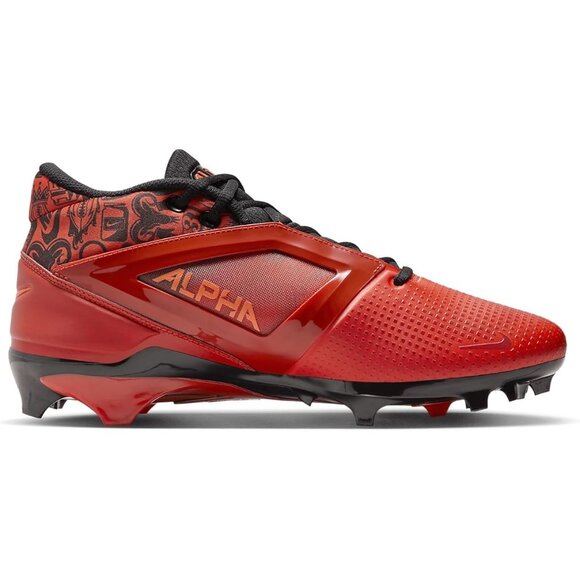 Nike Alpha Menace 4 Pro NRG Mens Molded Football Cleats FQ3984-600 Red Size 12